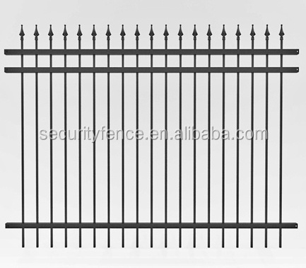 6ft&8ft cheap spear top metal fence panels/ornamental wrought iron fencing