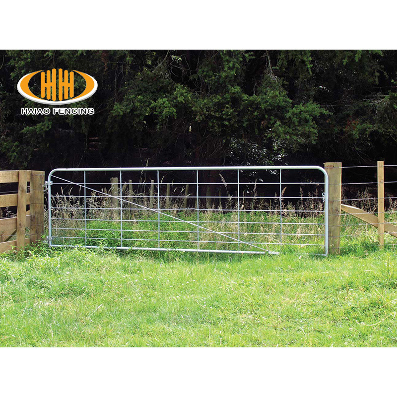 new zealand standard hot dipped galvanized steel pipe used farm fence gates for sale