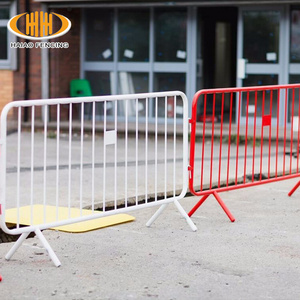 Manufacturer low price roadway safety iron barricade queue stand crowd control security barrier