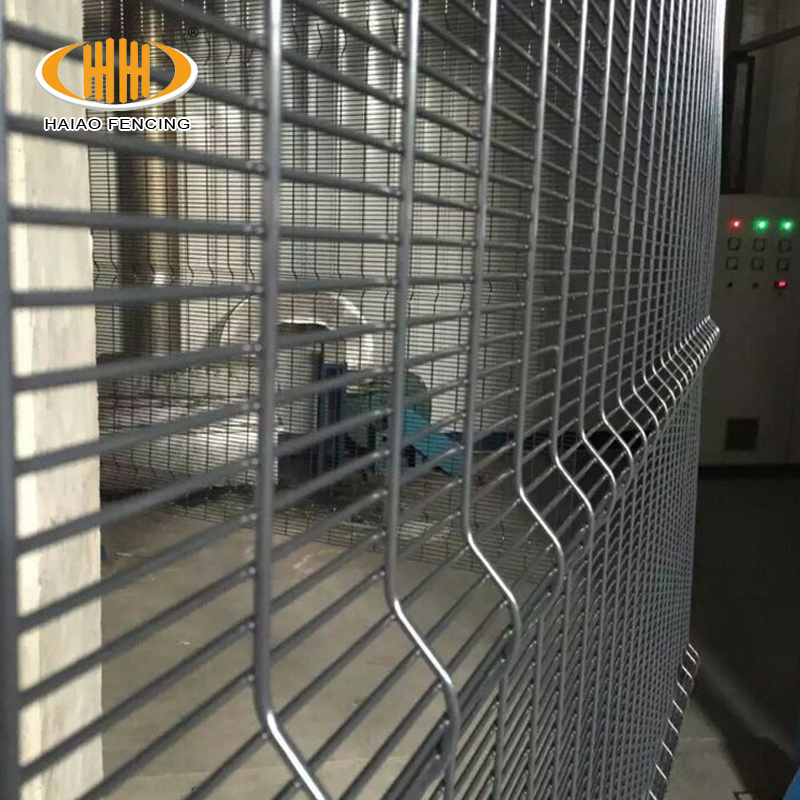 Durable welded 358 anti climb high security wire mesh fence for sale