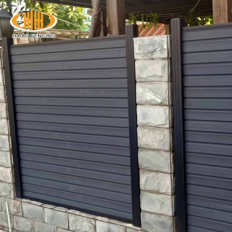 High quality white wood plastic composite 8ft panel set decking wpc fence