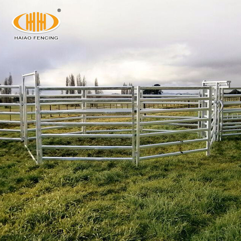 High quality factory supply australia standard 12ft galvanized farm yard livestock cow cattle fence panels for sale