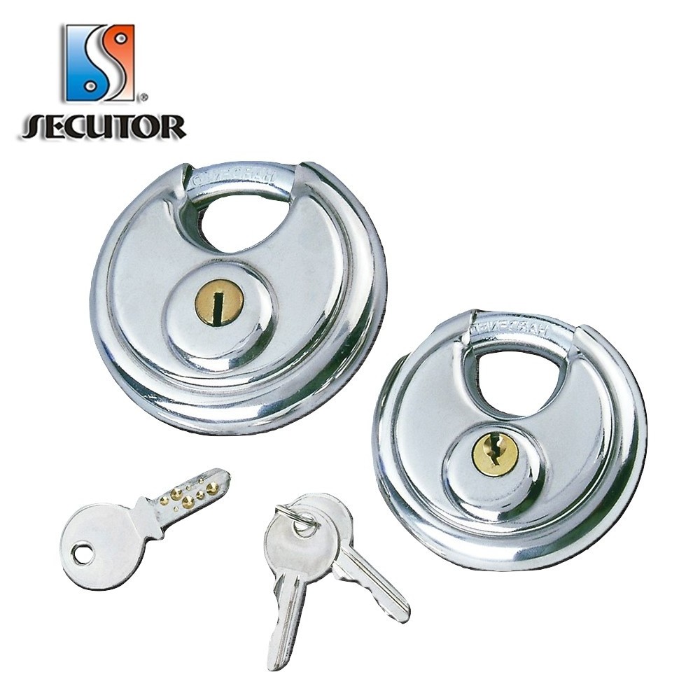 Vending Machine round disc Stainless Steel cylinder Lock/weatherproof padlock