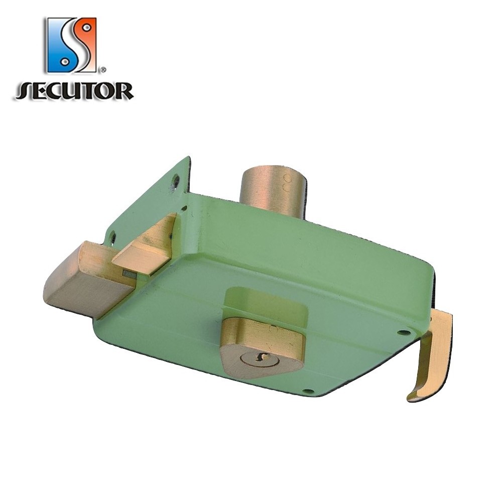 Mexico 2 Turns Night Latch Rim Door Lock for Swing Door