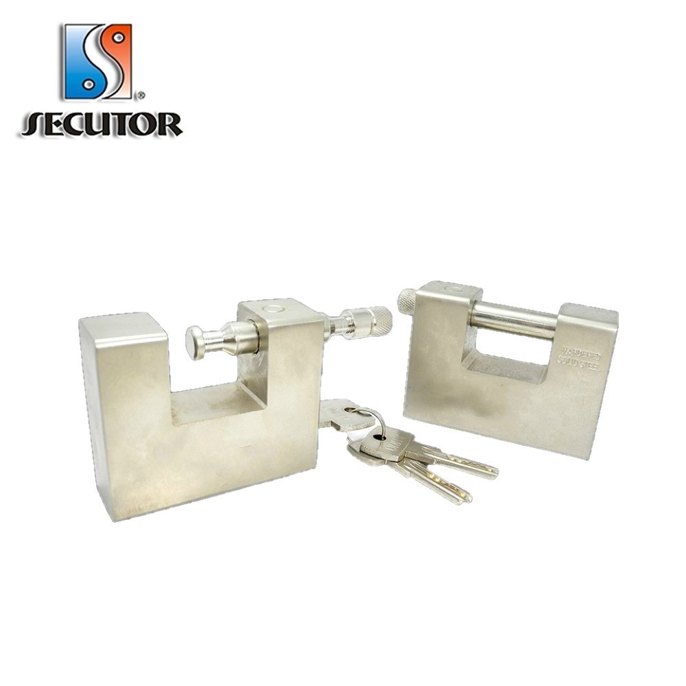 74mm Manganese Alloy Shackle Security Rectangular Padlock