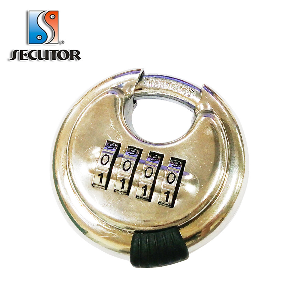 Inoxidable 304 Stainless Steel Discs Combination Pad Lock/digit combination padlock