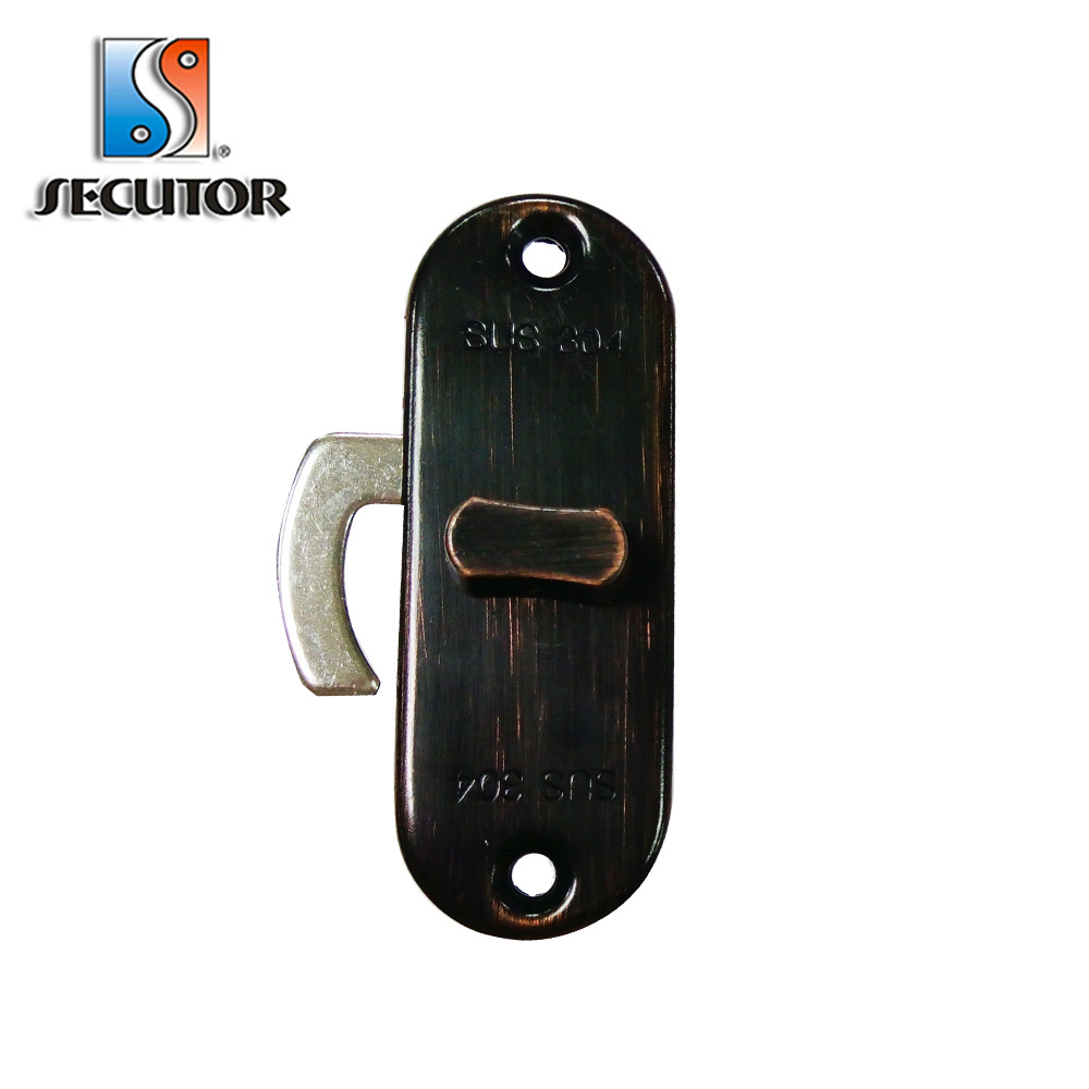 304 Stainless Steel Sliding Door Hook Keyed Lock