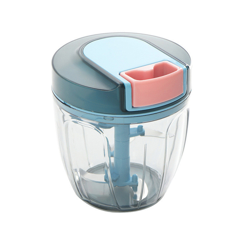 Portable Pull Onion Chopper  Manual Food Processor Garlic Crusher to Chop Fruits Onion Carrot Nuts Herbs Meat fo