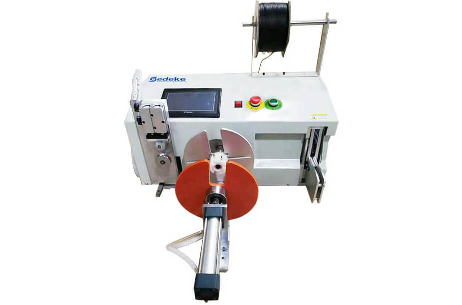 Fully Automatic Cable Measuring and Cutting Machine Counting Meter Cable Wire Winding  Automatic Wiring Coiling Binding Machine