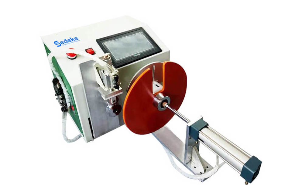 Fully Automatic Cable Measuring and Cutting Machine Counting Meter Cable Wire Winding  Automatic Wiring Coiling Binding Machine