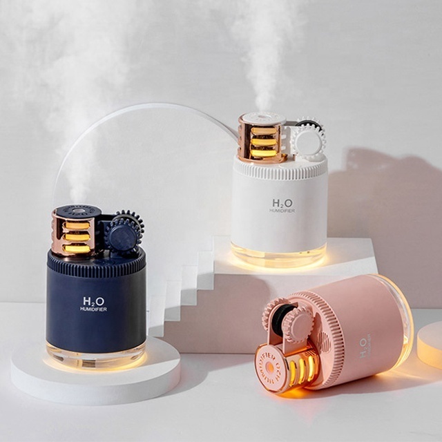 Nebulizer Diffuser H2o Cool Mist Portable Rechargeable Wireless Humidifier with Led Moon Lamp