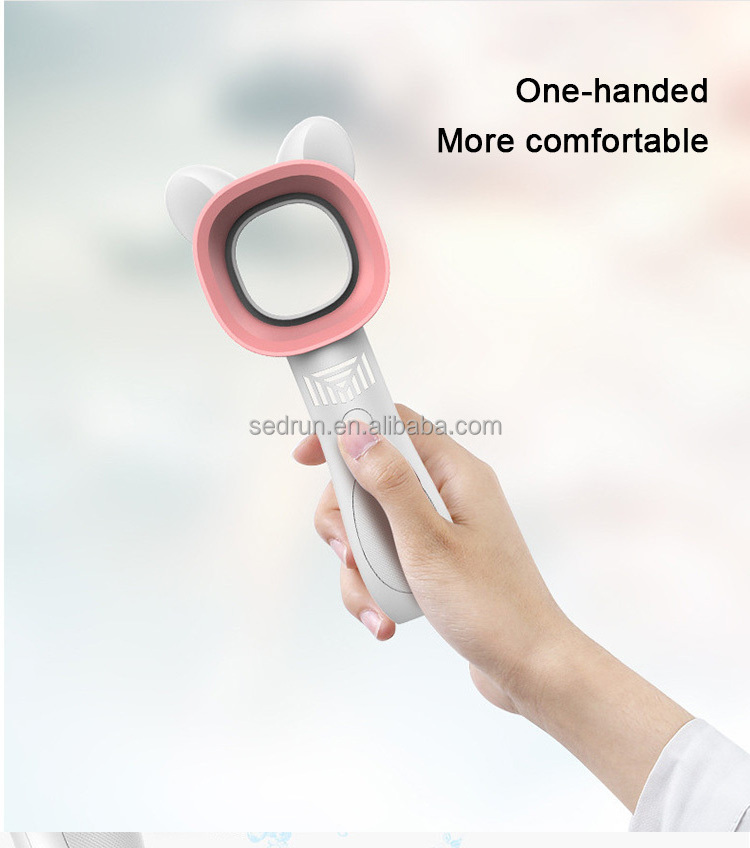 2022 Summer Mini Portable Small Bladeless Rechargeable Electric Hand Held Fan Usb with Battery