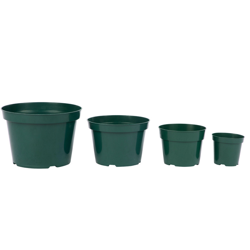 Hot Sale Factory Direct PP Durable Outdoor Plant Gallon Pots Green Plastic Nursery Flower Pots Garden Decoration