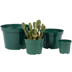 Hot Sale Factory Direct PP Durable Outdoor Plant Gallon Pots Green Plastic Nursery Flower Pots Garden Decoration