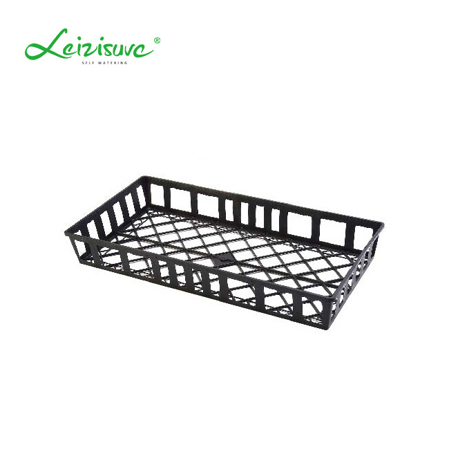 Cheap Garden Seedling Trays Bracket Propagation Kit  Black Plastic Nursery Tray for Plants