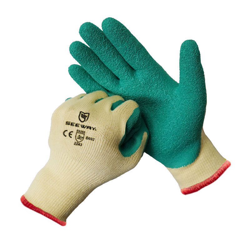 Seeway Industrial Rubber Coated Cotton Hand Gloves