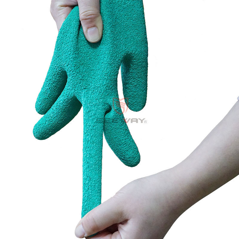 Seeway Industrial Rubber Coated Cotton Hand Gloves