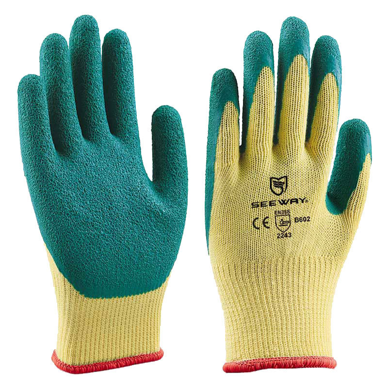 Seeway Industrial Rubber Coated Cotton Hand Gloves