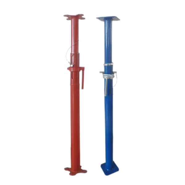 Factory Push Pull Metal Props Scaffolding Shoring Red Adjustable Steel Prop For Formwork