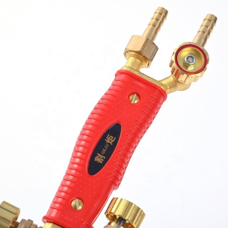 Brass Tube Oxy Acetylene Mini Cutting Torch Welding Stand Air Gun Torch