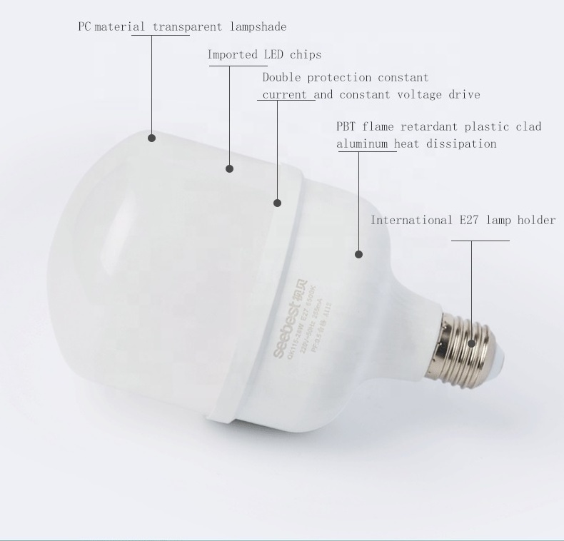 20W LED bulb light E27 B22 DOB drive high lumen efficacy led lamp bulb