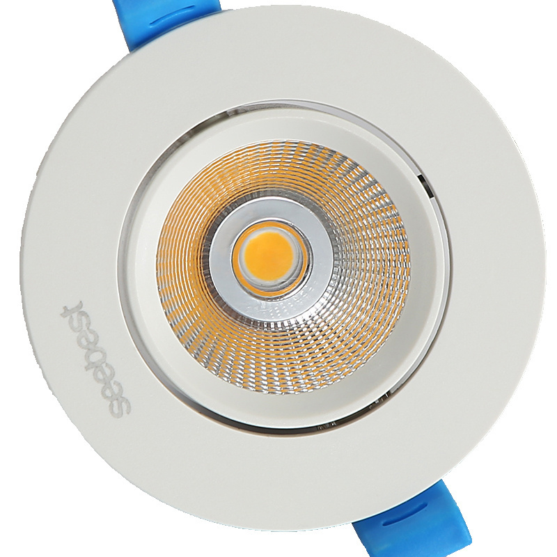 Good Sales LED Downlight Ceiling Light Recessed Adjustable 5W COB Round PC and Aluminum LED Spot Down Light