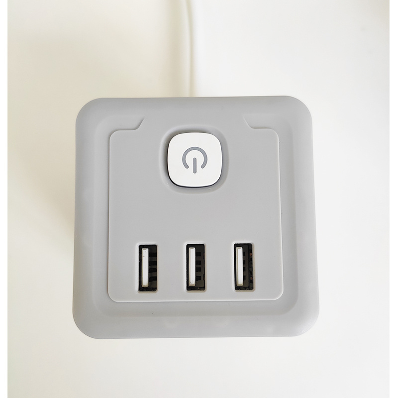 4 Outlet Universal Power Extension Socket Strip With 3 USB Port And Indicator Light