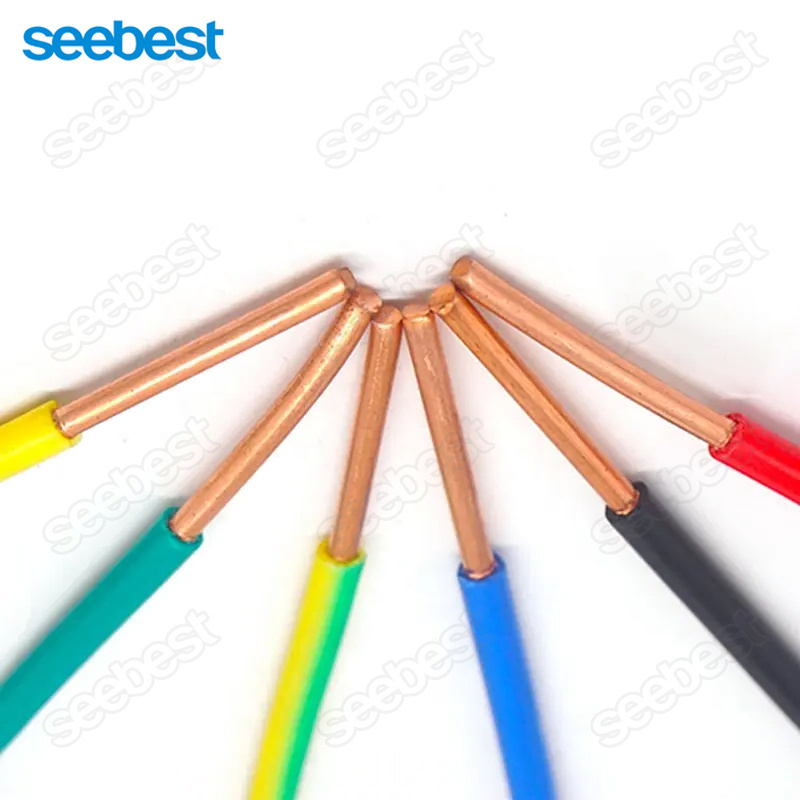 Hot Quality 1.5mm 2.5mm 4mm 6mm 10mm single core solid copper pvc jacket house wiring electrical cable and building wire