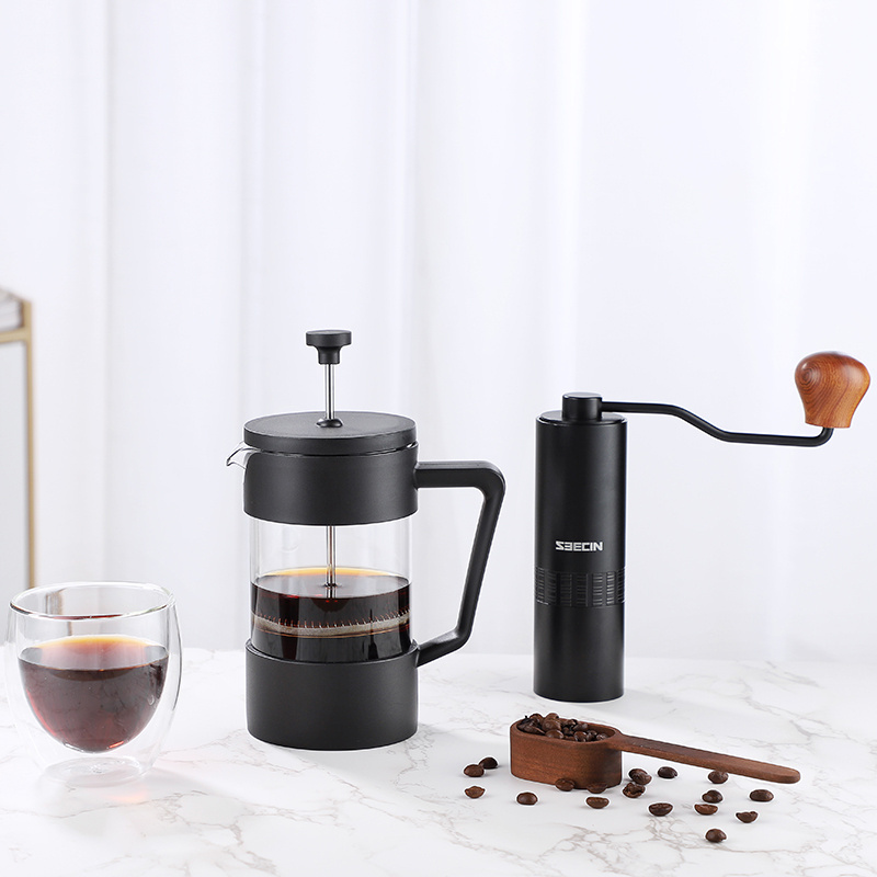 Seecin Thicker Grip 1000ml Brew Coffee Pot French Press Coffee Maker High Borosilicate Glass Coffee French Press