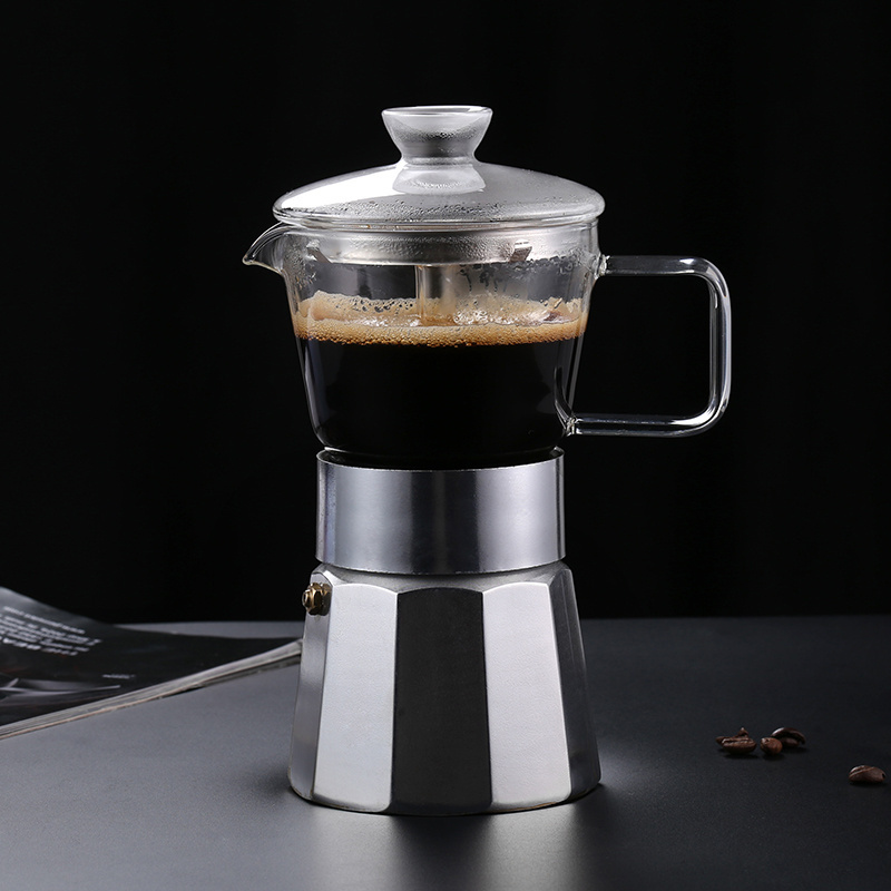 Wholesale Coffee Maker Moka Pot 120ml 240ml 360ml Multi-capacity Bialetti 1 Cup Moka Pot