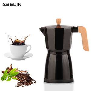 New Design Household Electric Aluminium Stainless Steel Moka Pot Coffee Maker