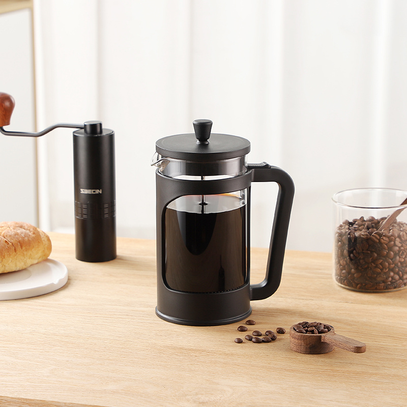 Product Large Capacity Stainless Steel Black Coffee Maker French Press