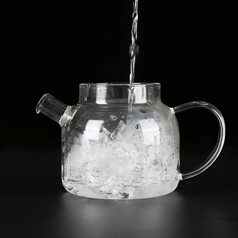 Water Set Food Grade Mixing Design Glassware Pitcher Set with Lid Juice Glasses Drinkware Set Glass Tea Pot