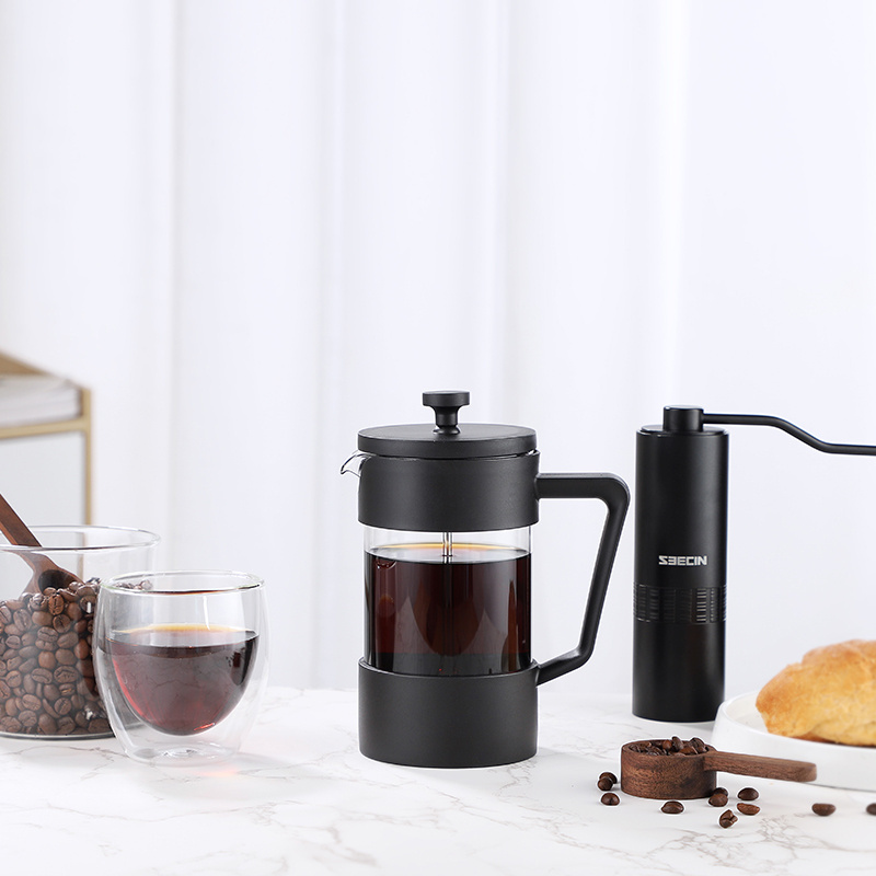 New Design 350ml 600ml 1000ml Diy Color Plastic Coffee Tea Maker Hot Sell Portable French Coffee Press