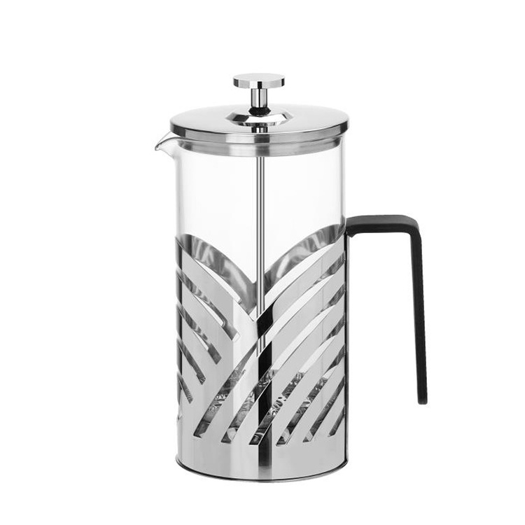 SEECIN Coffee Tea Sets 350ml 600ml 800ml 1000ml French Press  Black Borosilicate Glass French Press Coffee Maker