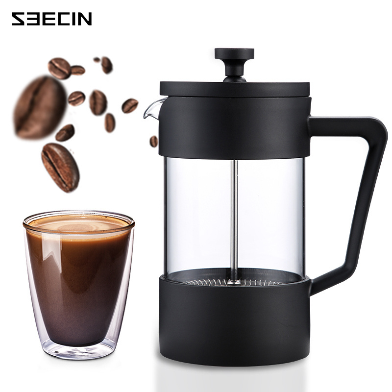 OEM ODM 350ml 600ml 1000ml  Prensa Francesa 304 Stainless Steel Filter French Press Coffee Maker