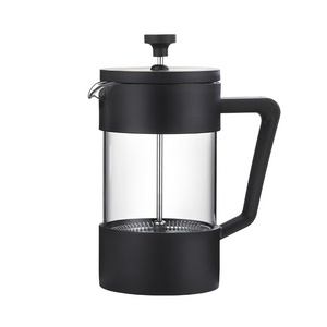 OEM&ODM Customized Color Heat Resistant High Borosilicate Glass French Press Coffee Maker