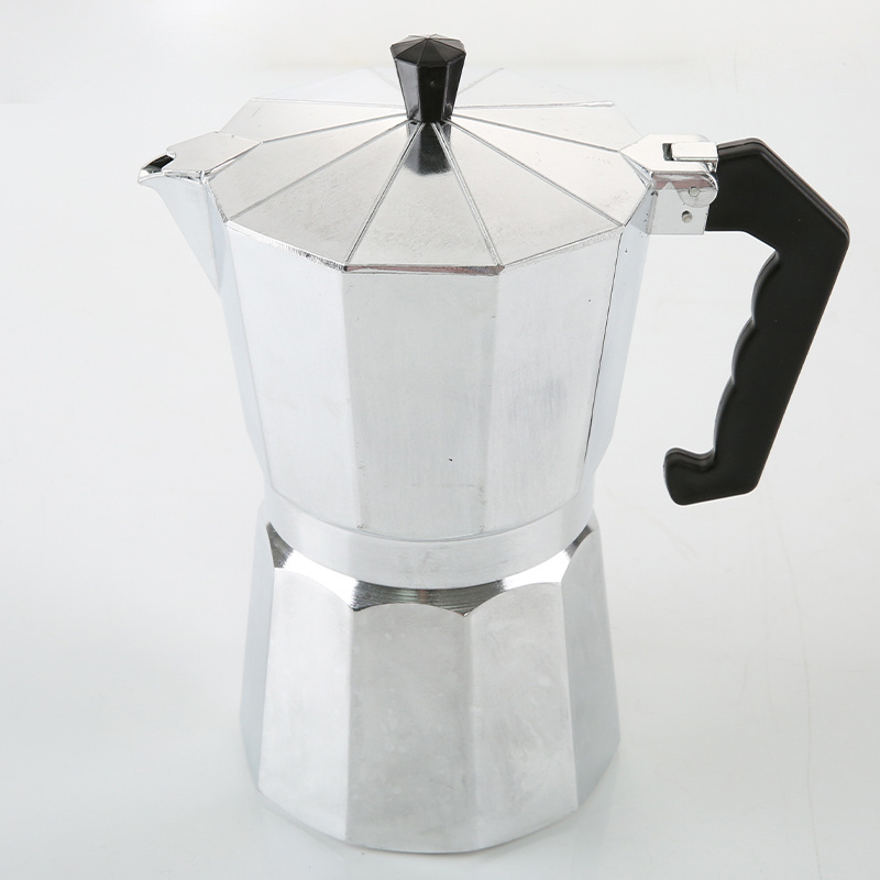 Quality Protection Italian Espresso Coffee Moka Pot Aluminum 12 Cups Moka Pot