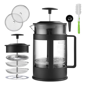 SEECIN Factory OEM ODM Tea Maker High Borosilicate Glass Multifunctional  Espresso French Press Coffee Maker