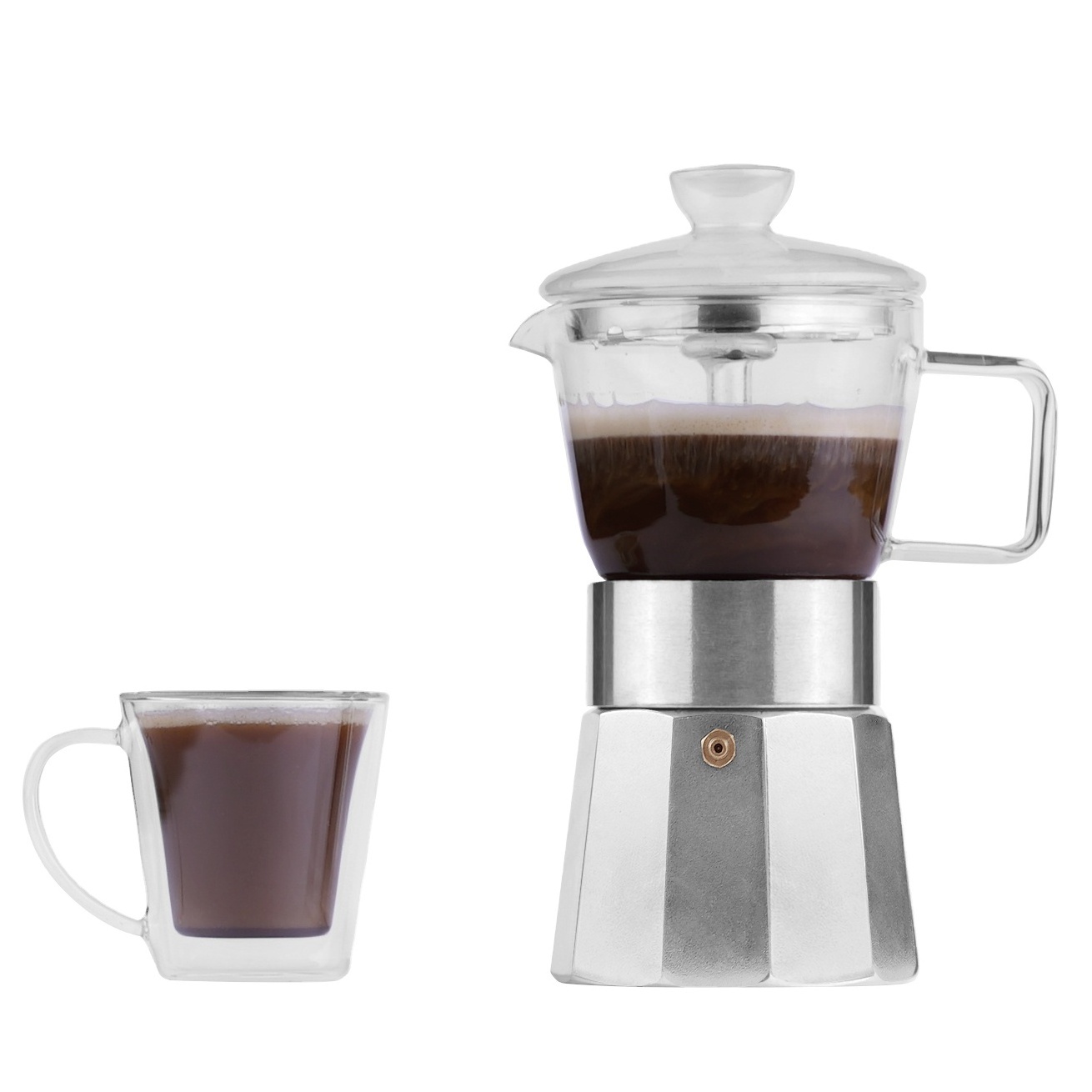 Wholesale Coffee Maker Moka Pot 120ml 240ml 360ml Multi-capacity Bialetti 1 Cup Moka Pot