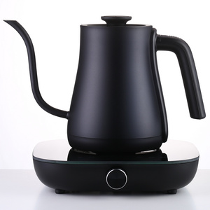 Home Precise Electric Smart Long Narrow Spoute Digital  Mini Hand Drip Gooseneck Kettle With Lid coffee tea stainless steel