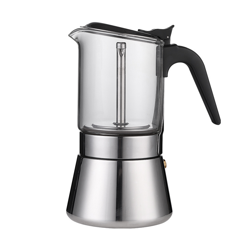 304 Stainless Steel Electric Stovetop Espresso cafee Maker Coffee Moka Pot