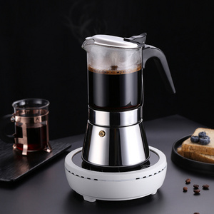 Portable High Borosilicate Glass Summer Coffee Pot Pour Kettle