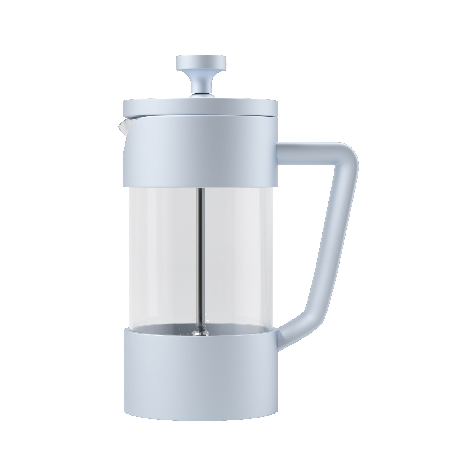 High Borosilicate French Press Coffee Maker Glass 600ml Portable Coffee French Press Coffee Maker