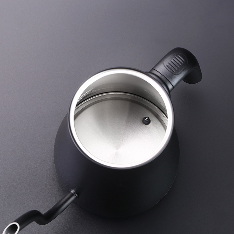 Home Precise Electric Smart Long Narrow Spoute Digital  Mini Hand Drip Gooseneck Kettle With Lid coffee tea stainless steel