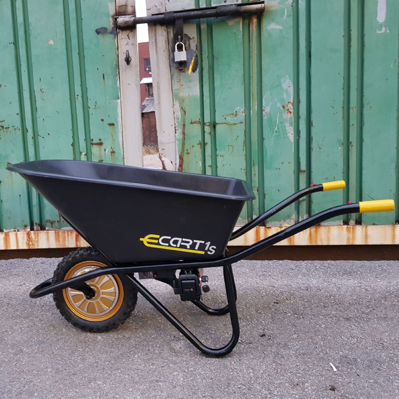 one wheel garden orchard tractor barrow heavy duty trolley electric dump cart tools