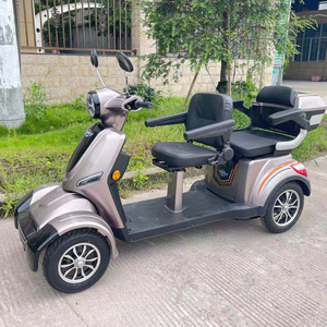 Handicapped Scooters 4 Wheel golf cart  Double 2 Seat Mobility E bike Motorcycle Electric Scooter For Elderly