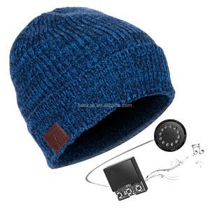 Hat with Bluetooth Headphones Smart Headphone Beanie with Wireless V5.2 Headset Built-in Microphone Hands Free Talking