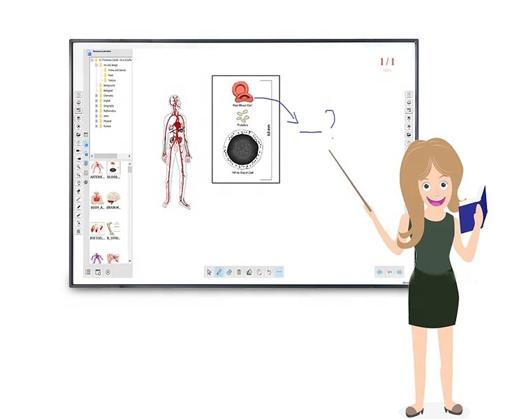 Mobile smart teaching board interactive whiteboard