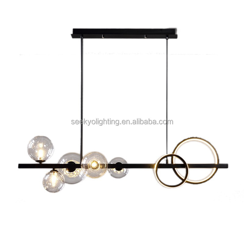 Light Hanging Lamp Long Led Ring Chandelier Pendant Lamp Pendant Lamp With Light Bulb For Hotel